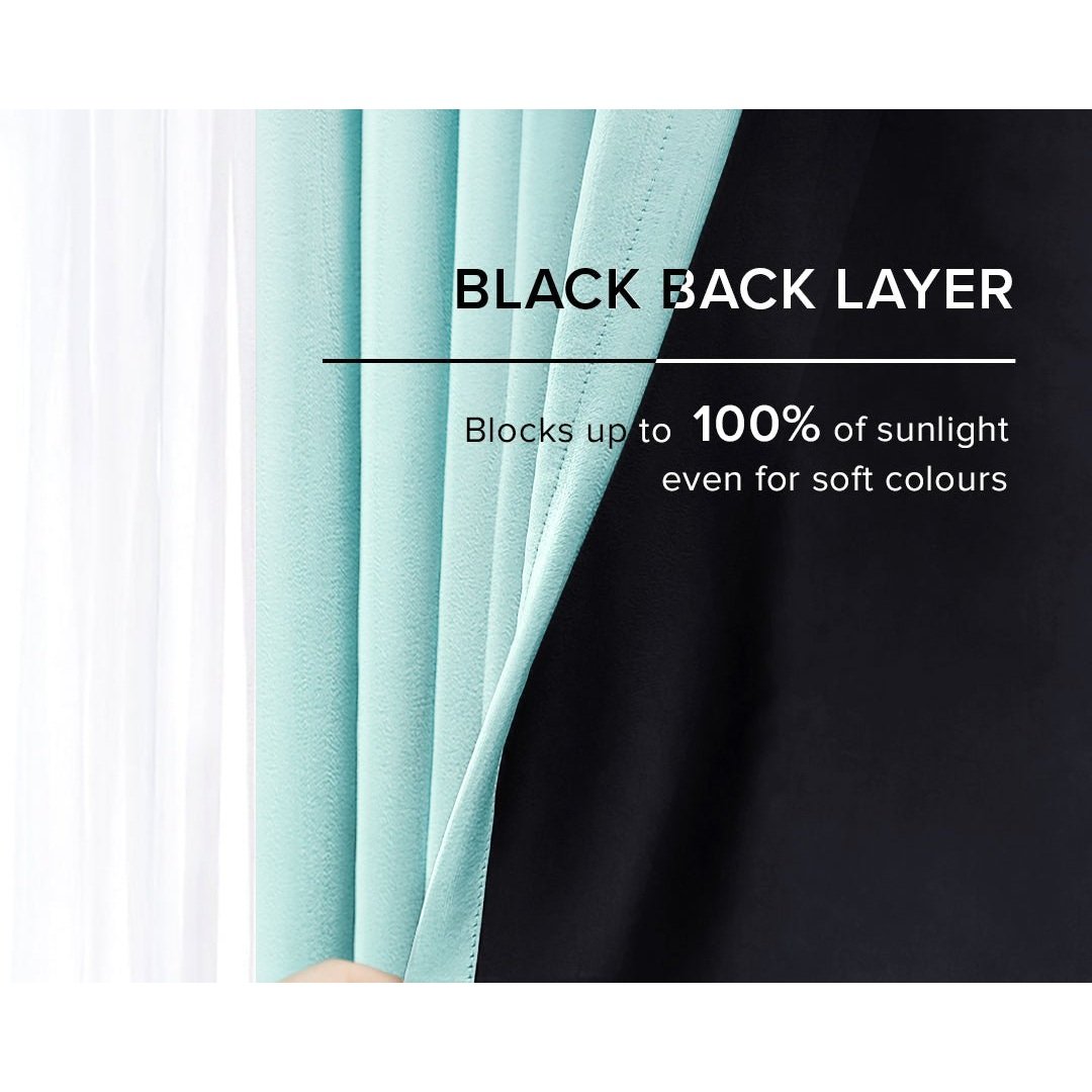 Benica 100% Blackout Curtain - Prussian Blue - Image 2