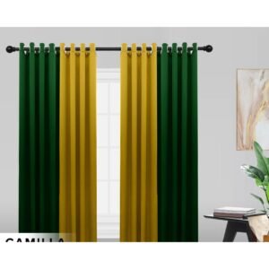 Camilla Semi Blackout Curtain - Black