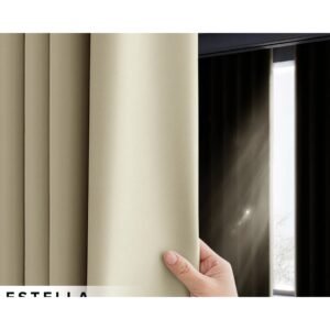 Estella 90-99% Blackout Curtain - Aqua Green
