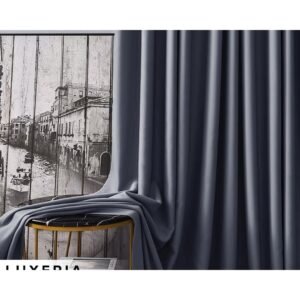 Luxeria 90% Blackout Curtain - Sky Blue