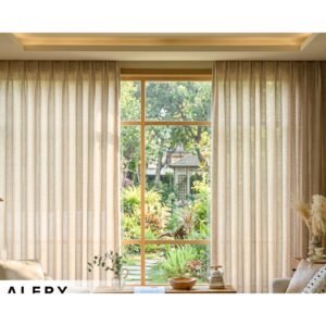 Alery Sheer Curtain Custom Made - Aqua