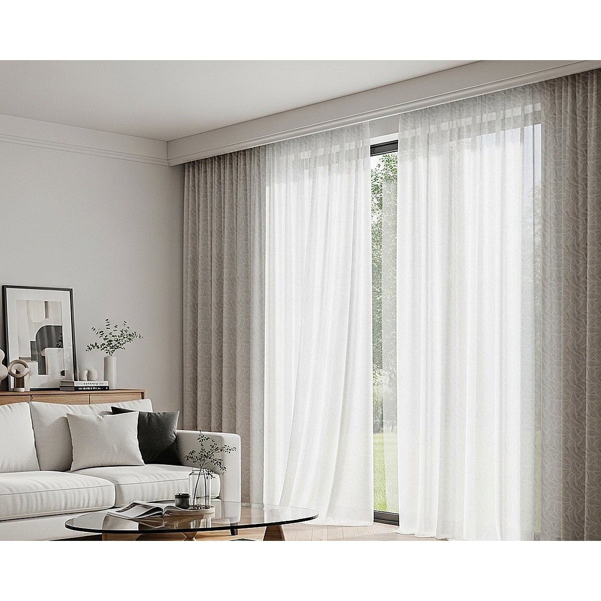 Alvera Sheer Curtain / Net Curtain Ready Made - Cangkuk (Hook) / W100 x H140cm - Image 3