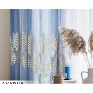 Avarna Sheer Curtain Custom Made - Blue
