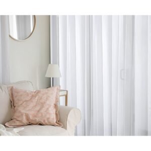 Bianca Sheer Curtain Custom Made - White