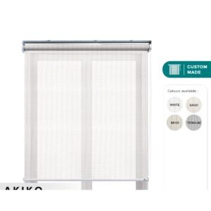 Akiko Sunscreen Roller Blinds Custom Made - Beige