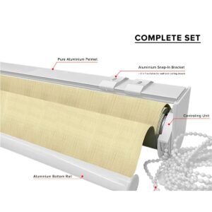 Amelio 100% Blackout Roller Blinds Custom Made - Boutique Beige