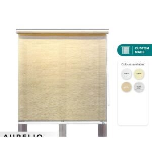 Aurelio Semi Blackout Roller Blinds Custom Made - Cream