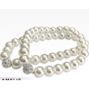 Amelie Curtain Tieback - Pearl White
