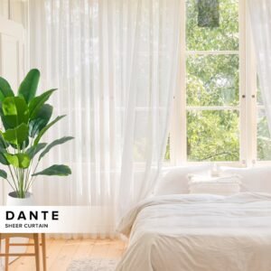 Dante Sheer Curtain Custom Made - Beige - Anchor Premium Add-On